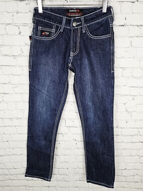 FORGE FR | flame/fire resistant dark wash straight leg blue jeans